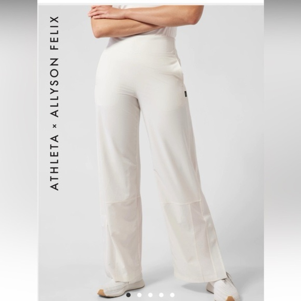 Athleta x Allyson Felix | Women's Legend Track Pants Size Large Magnolia White
